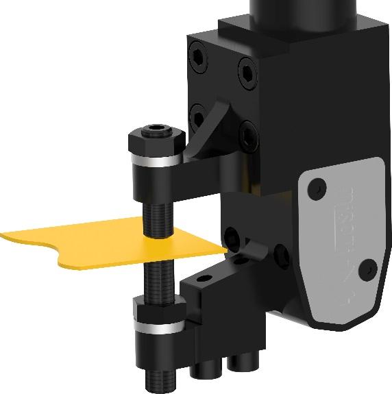 2.4. Perfect Fastening of the Part Vertical, horizontal and circular movements of the robot, together with acceleration and braking factors, could make the clamp lose the sheet if there is no air