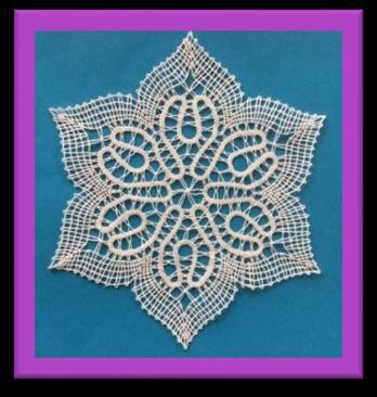 ) In this course, students will learn and/or review the basic skills required to make Idrija Narrow Tape Lace, including the narrow tape, double stitch, half stitch, various corners, gentle curves,