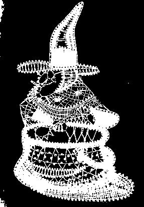 Use your favorite type of lace bobbin, needle, or shuttle to create a delightful witch design.