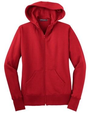 Sport-Tek Ladies Full-Zip Hooded Fleece Jacket. L265 $36 A three-panel hood and updated fit make this your goto favorite.