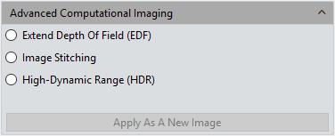 Image Advanced computational imaging Capture software offers users with three kinds of Post-processing technologies for Image packages. They work on the merging of batch of captured images.