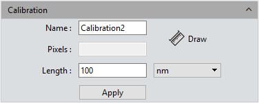 Measure Calibration Create a calibration table: to convert the number of pixels into practical and international standard units of measuring.