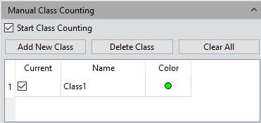 Measure Manual Class Counting User can classify and count different categories of cells with the manual counter from the Capture software, there are 7 different categories available.