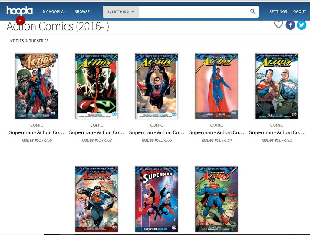 DIGITAL COMICS: HOOPLA AND COMIXOLOGY Both websites are useful for determining what