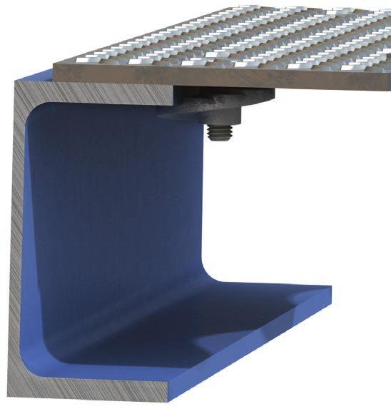 4 Steel Floor Connections by Lindapter FloorFast An innovative product for connecting checker plate flooring to the supporting steel.