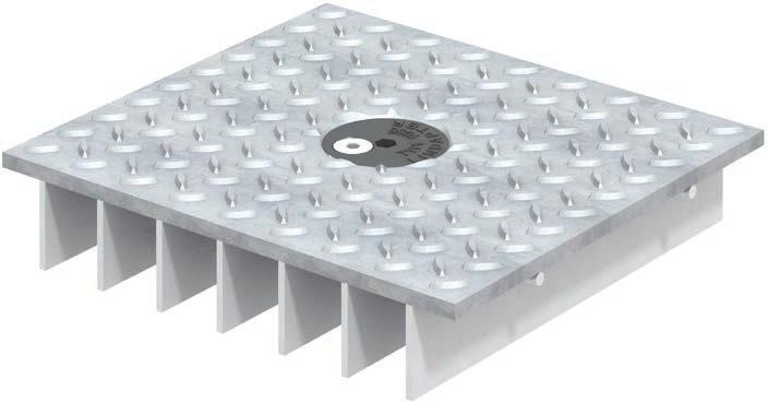 Steel Floor Connections by Lindapter 5 Type 1055 This innovative solution enables solid plate flooring to be fitted to open-mesh or open-grid flooring using simple hand tools.