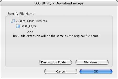 The [Save File] dialog box appears and image downloading to your computer begins.