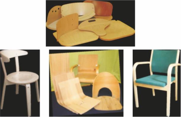 MOULDED ELEMENTS FOR SEATS AND BACKS Elements ready for being assembled on metal framework, seats and backs having a high grade of finishing and superior quality in more than 250 models, made in