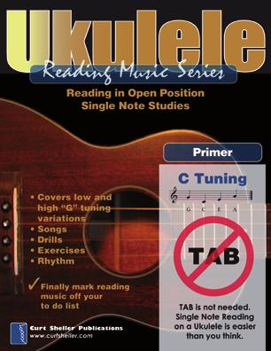 Ukulele Reading Series Reading Music in Open Position, Single Note Studies- Primer Reading music is not as hard as one might think.