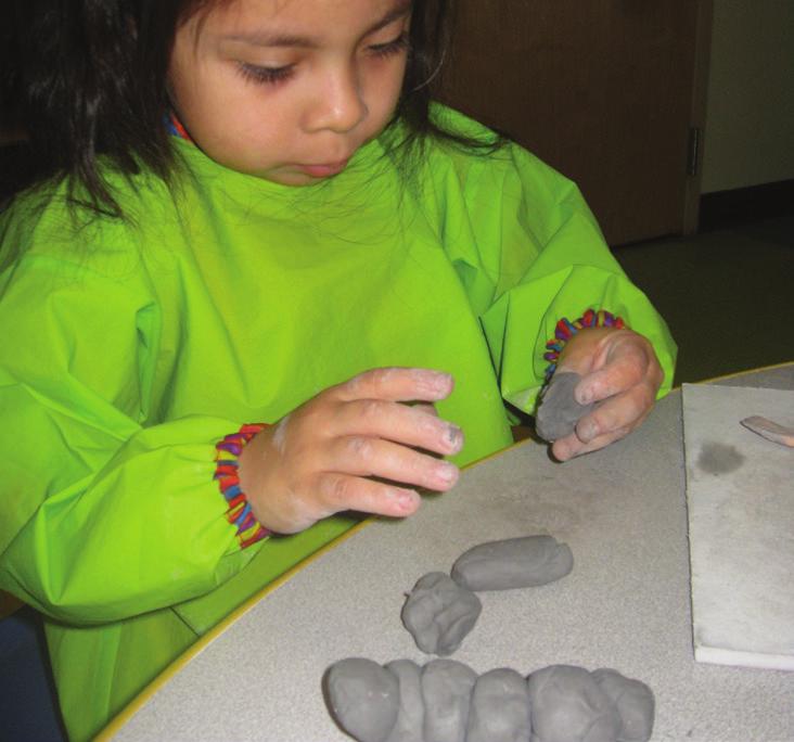 ART SHOW EXHIBITS 2016 3-D Work Clay: Children learned skills for sculpting with clay.