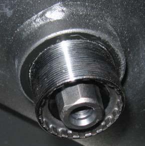 (2) Add Loctite and finish installing Bottom Bracket Apply a solid bead of
