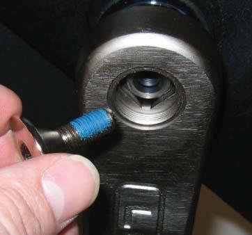 Re-assembling the bike (2) Install the crank bolts