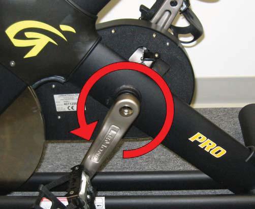 Rotate the crank slowly by hand to test and make sure the magnet does not contact any other components through the full rotation. 4.