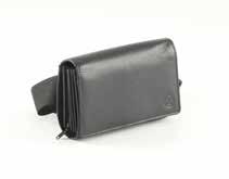 CATERING WALLETS CLASSIC LINE leather compartments: 4 velcro closure one zipper with coin box 17x11,5x3,5 cm DC01659EBL = black compartments: 4 head lock one zipper
