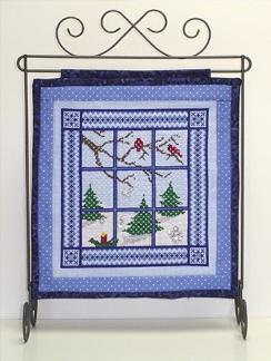 Above, the Birds, Flowers & Patches Quilt 130w x 190h, is the fifth year-long free block-of-the-month promotion.