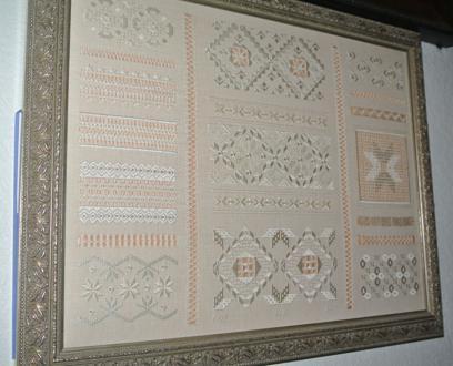 Barry, whose publication/design of this beautiful whitework sampler is still available to