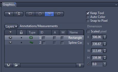 When the settings are perfect you should have your sample delineated like the example to the left 11.