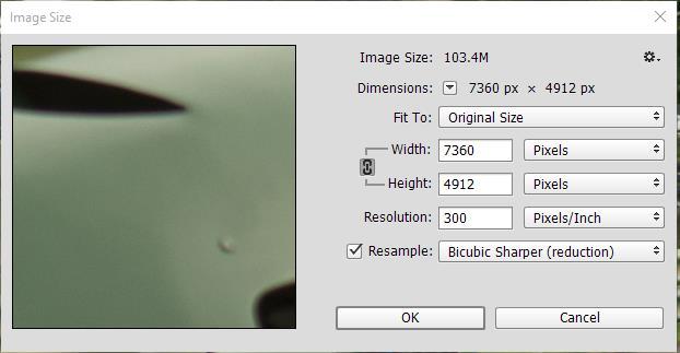 Finally, we need to convert the image to the correct size: Image / image size Change width and height to 1024 x