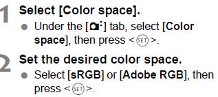 typical PC monitor Cons Cannot be converted to Adobe RGB Narrower range of colours. In Camera This is where it can become a little confusing.