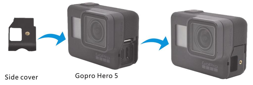 Gopro Hero 5 into its frame. 3.