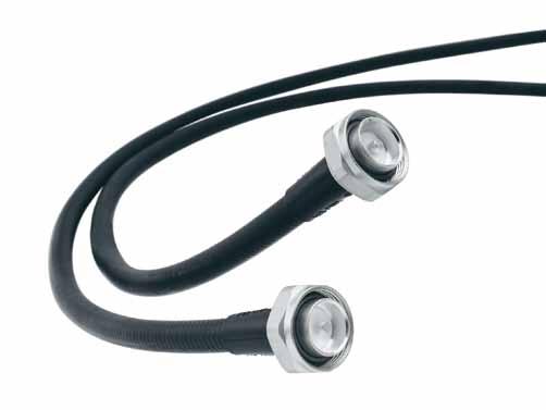LISCA jumper cables Description Our low loss and low intermodulation soldered cables assemblies LISCA are specially developed for applications where low VSWR and low attenuation combined with low