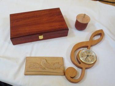 David Lambert Redgum jewel box, made by the Box Group from recycled timber and nicely finished in tung oil by David. This is one of 3 boxes made for sale at our Exhibition.