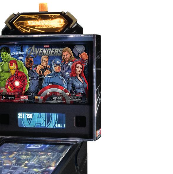 PINBALL CABINET FEATURES Gigantic 47" HD Interactive Touch Screen Playfield 70+ Immersive Pinball FX3 Table Games Hi-Fi Stereo