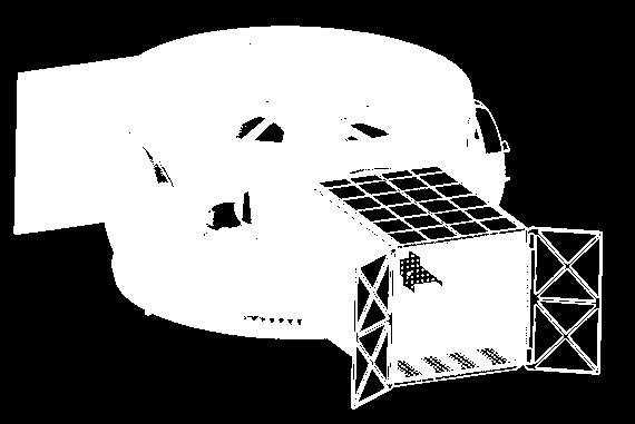 Earth OMV Configuration 1 FANTM-RiDE: 16 3U CubeSats Pressurized HPGP