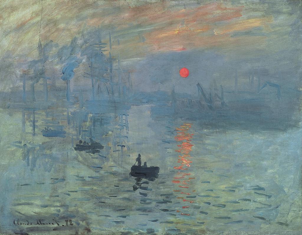 nn Claude Monet 2. READING Look at the picture, read the comment and say if the statements below are true or false. Then correct the false ones.