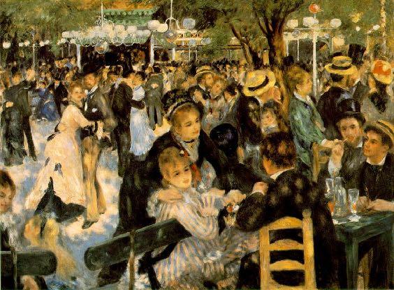 The play of light on surfaces: Renoir,