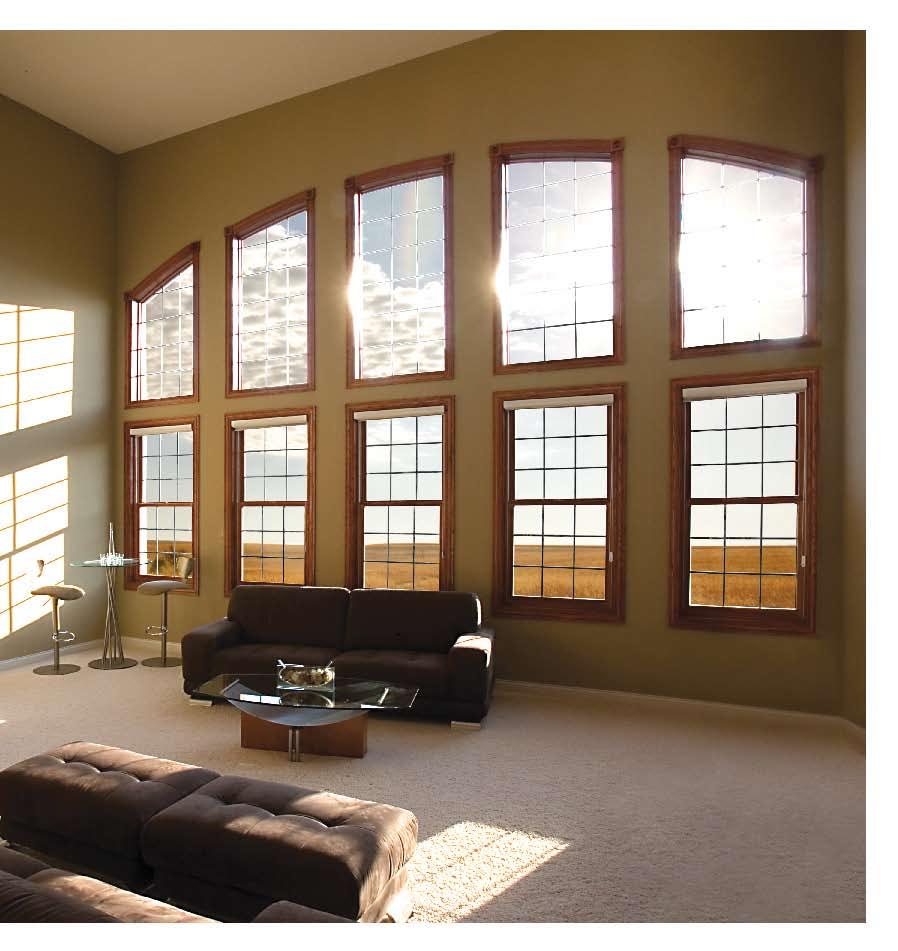 Double hung windows Hurd double hung windows feature an easy-tilt top and bottom sash