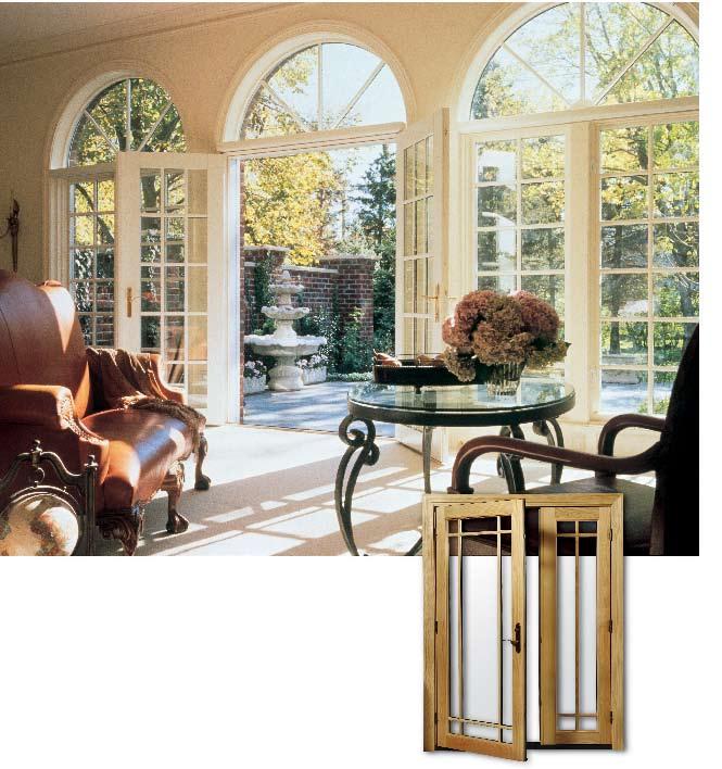 Swinging patio doors We offer you every choice you can imagine in
