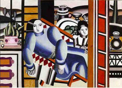 Leger, Mother and Child 1922 The "mechanical" works Léger painted in the 1920s, in their formal clarity as well as in their subject matter the mother and child, the female nude, figures in an ordered