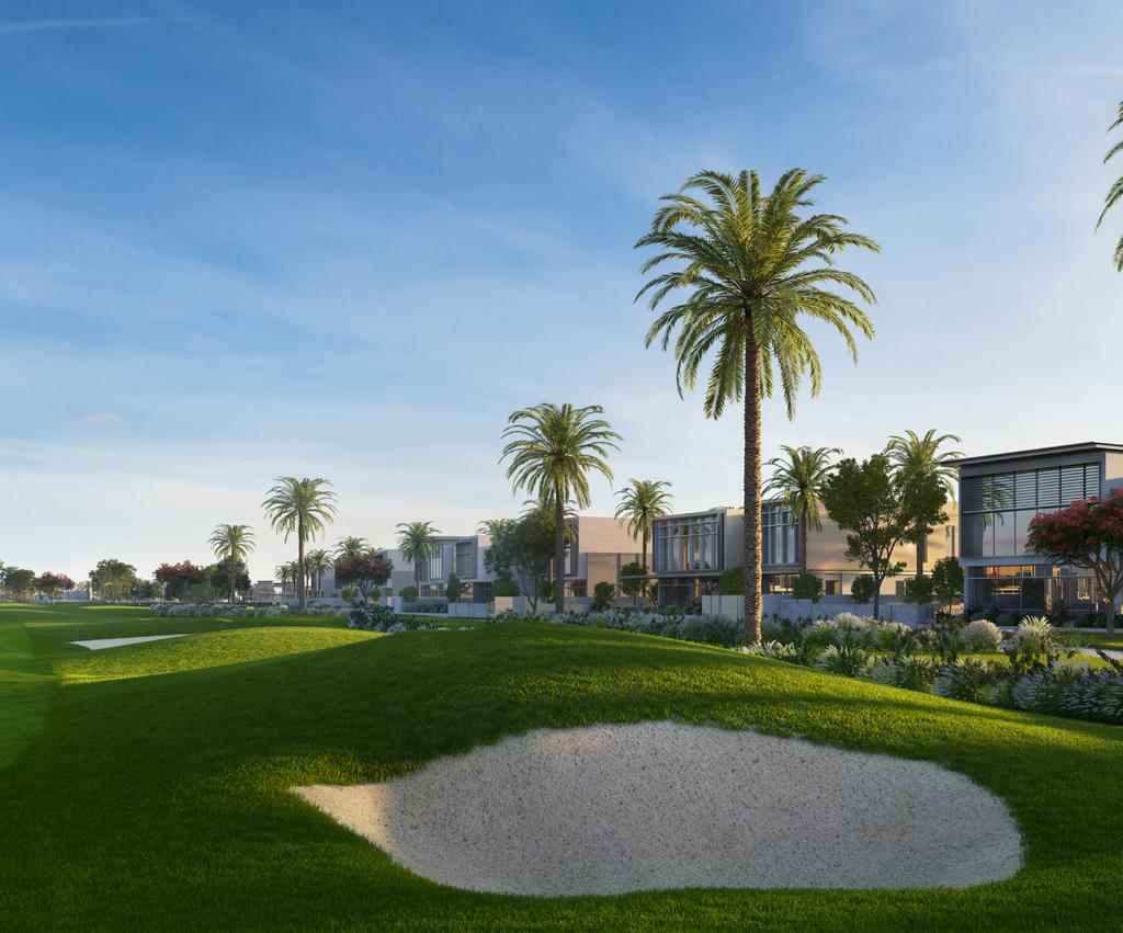 PALM TREES, LUSH FAIRWAYS & MORE What truly sets Golf Place apart is views of the clean-cut golf course, lush fairways, winding