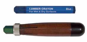 Lumber Crayons 671122 Lumber Crayon (Red) 12/Box 671124 Lumber Crayon (Blue) 12/Box 671126 Lumber Crayon (Green) 12/Box