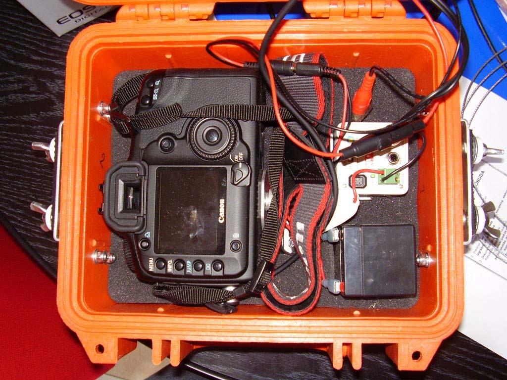 Camera carrier is made of light and strong material and adopted for loading the