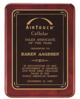 Airflyte Premium Series PLAQUE BOARDS WITH ROSEWOOD STAIN AND HEAVY LACQUER PIANO-FINISH Rosewood s with Florentine Design Plates P3717