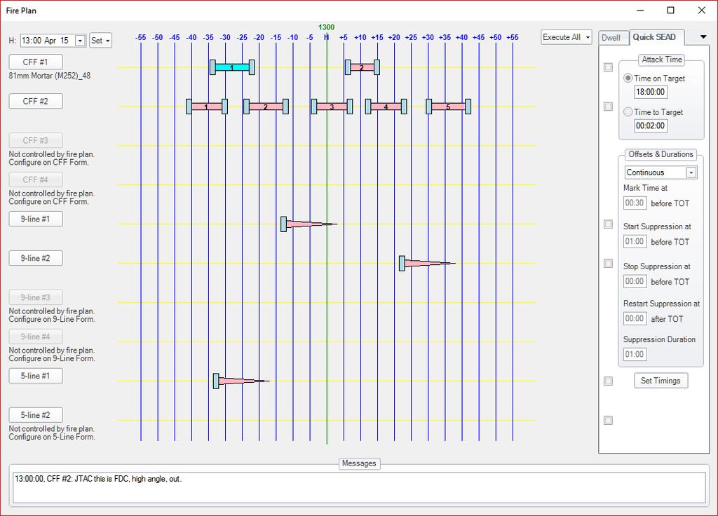 Figure 4: Improved Fire Plan Interface Aggregates of Aggregates You can now create aggregates of aggregates in MACE.
