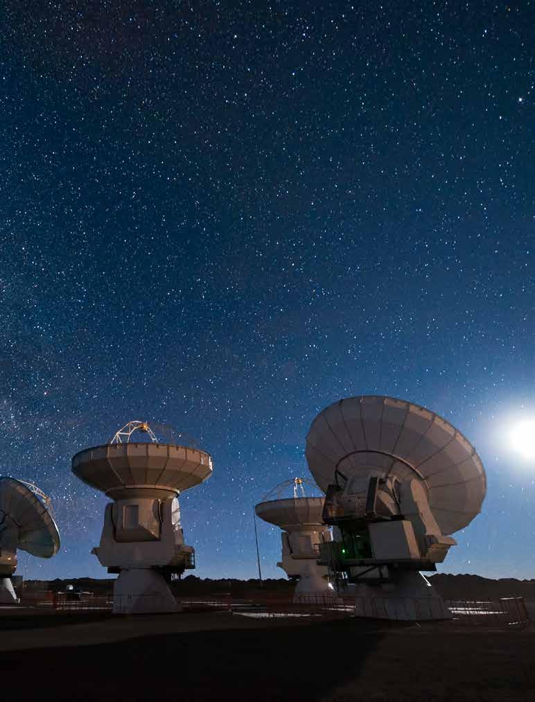 The Atacama Large Millimeter Array (ALMA) is the largest radio telescope ever constructed and is composed of 66 high precision antennas located on the Chajnantor plateau at 5000 metres altitude in