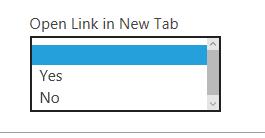 3.6.5 Opening web link in same or new tab on clicking User can also control if the web link should open in a new tab or same tab after clicking on the tile. The steps to the process are as follows: 1.