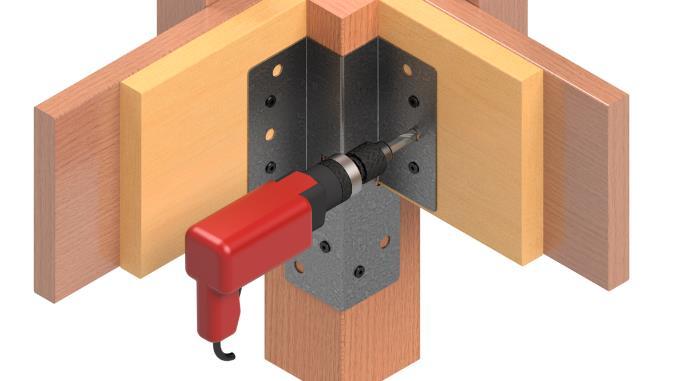 STEP 2: Overlap the rim joist and beam as shown of using 2x lumber.