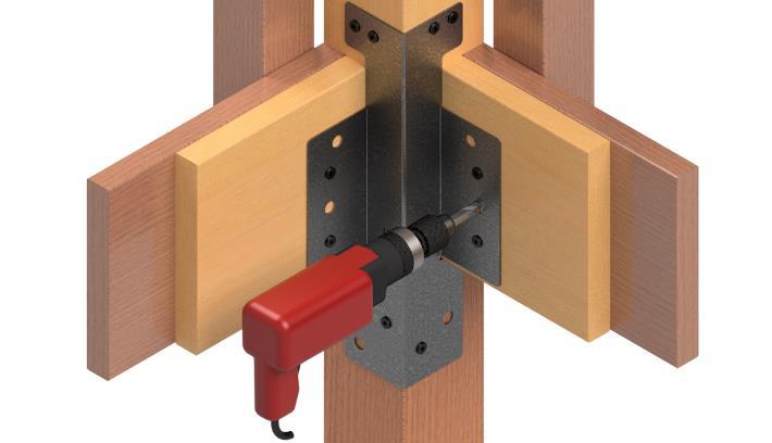 STEP 2: Overlap the rim joist and beam as shown of using 2x lumber.