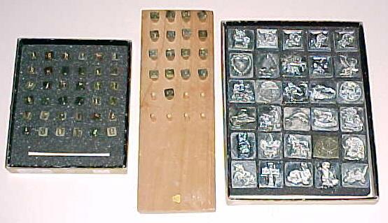 1/4" Letters, Southwest, 3-D Stamps Leather Stamps A mallet is used to hit the stamp.