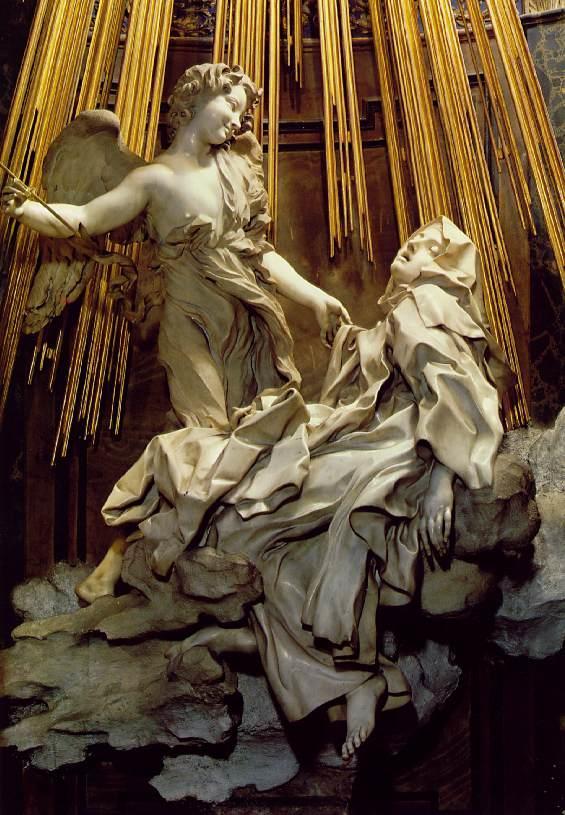 BERNINI - The Ecstasy of St. Theresa, 1645-52 The moment when St.