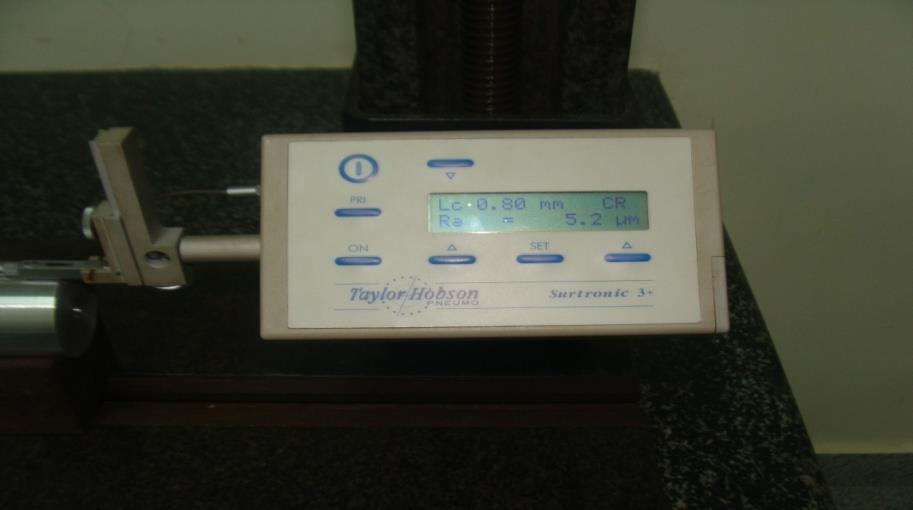 Figure-3: Taylor-Hobson Surtronic 3+ Surface Roughness Measuring Instrument. Figure-3: shows the Taylor Hobson Surtronic 3+ Surface Roughness Measuring Instrument.