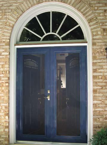 Our extruded aluminum arch top doors are pre-formed to fit your opening.