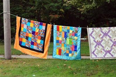 We plan to recreate this Airing of the Quilts in the Spring of 2014 to