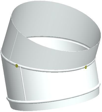 The elbow revolving joints must first be screwed together in three, four or six places (or riveted with a 3 mm stainless steel rivet inserted in a 3.