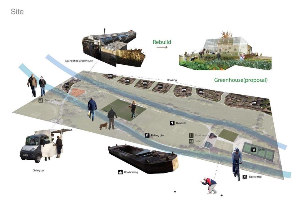 Fig. 4 Site collage (Author, 2013) 3.2 Conceptual design Conceptual design should be based on the local environment.