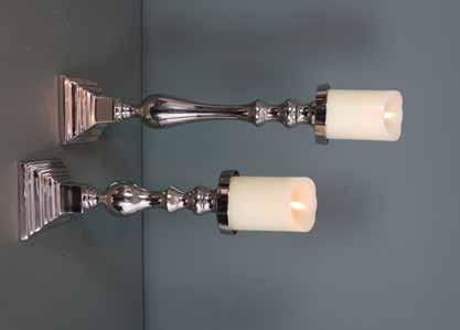 RUSTIC Metal Rustic Candlesticks 58cm (h) x 29cm (w) 35 31cm